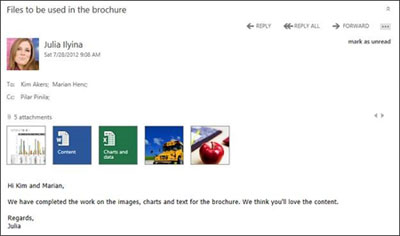 OWA in Exchange 2013 utilizing the new Windows 8 UI interface